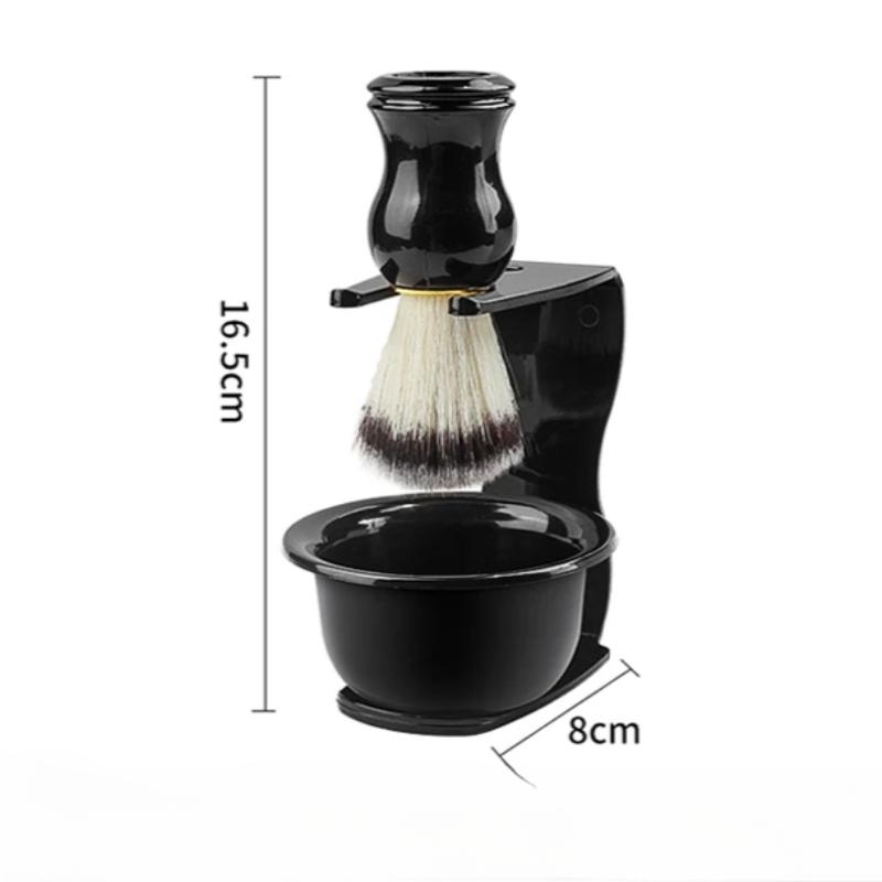 Professional Shaving Brush Set 3-in-1 Shave Kits With Shaving Brush Shaving Bowl and Shaving Stand Men's Gift Kit