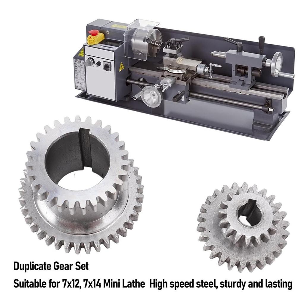 Lathe Duplicate Gear Set, 2 Speed High Low Transmissiones Duplicate Gear Replacement for CJ18A, for CJ0618A