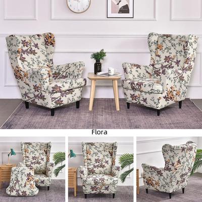 Elastischer Sofa- und Sesselbezug im amerikanischen Stil für einzelne Ohrensessel - Tiger-Design
