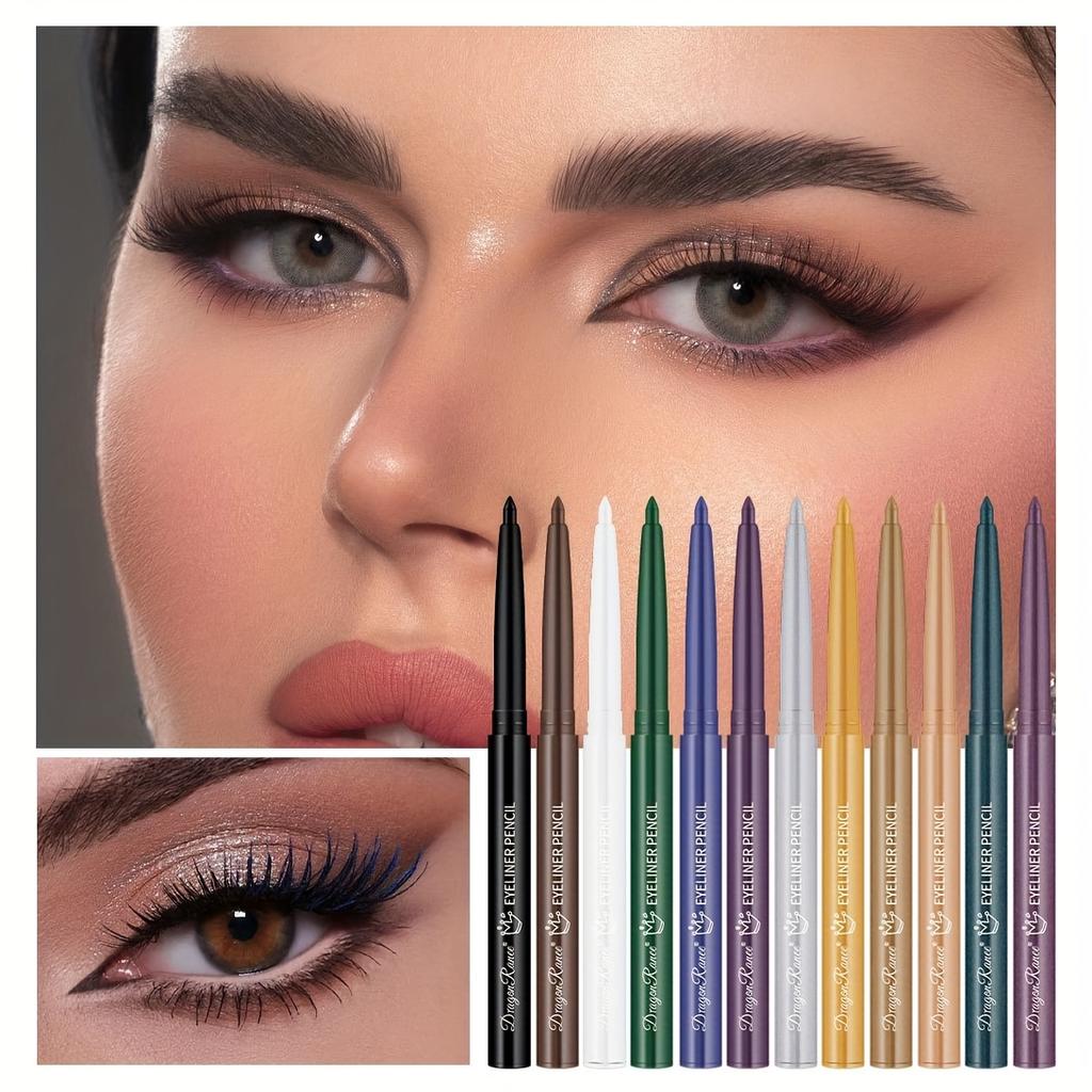 Schnelltrocknender, Geschmeidiger und Wasserfester Bunter Eyeliner Stift. Setzt in Einem Zug. Ein Muss für Anfänger.