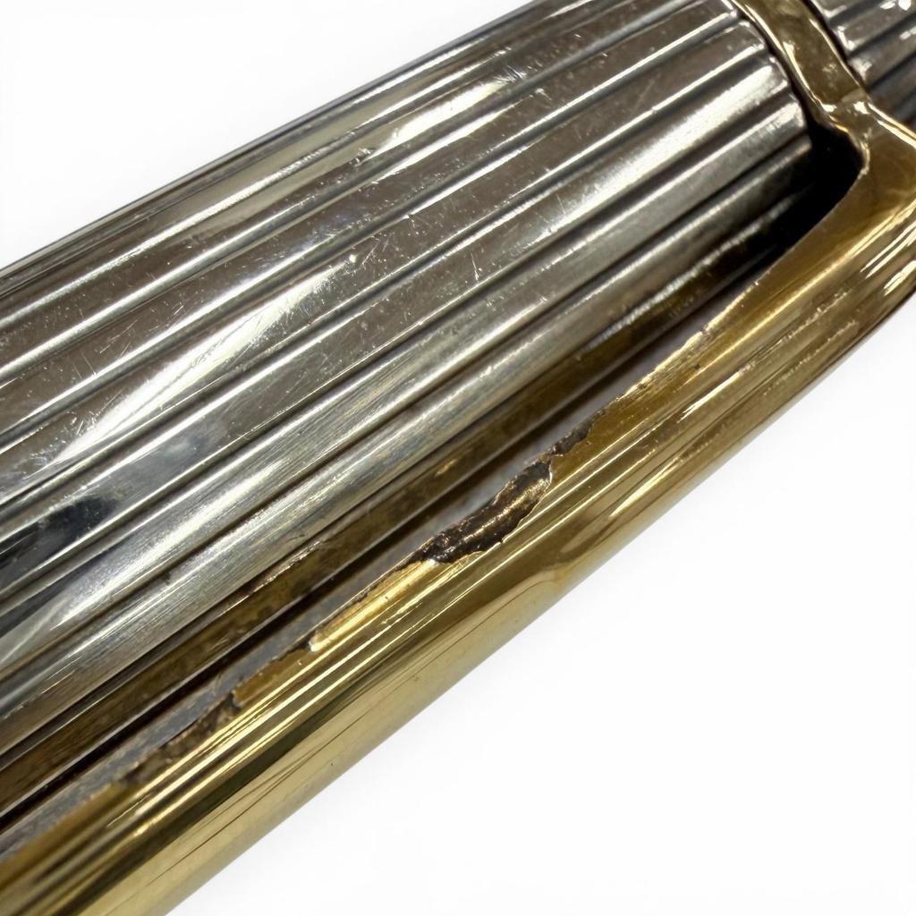 Great MONTBLANC fountain pen Meisterstück Solitaire 1448 Classic Silver 925 mens Used