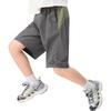Zuoxi Boys' Summer Shorts, 2026 New Style Lightweight Outdoor Waterproof Sports Pants for Children, Dark Gray, Size 130
