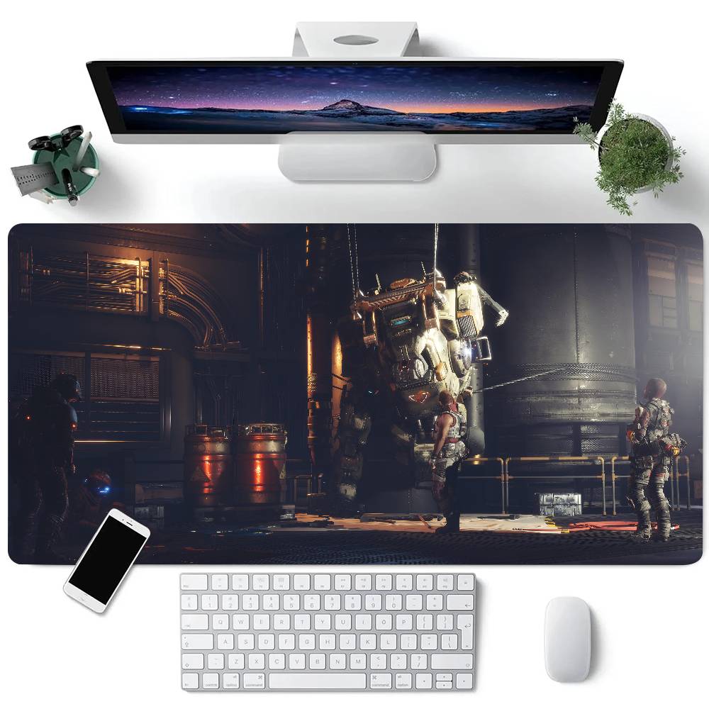 Game Titanfall 2 Mousepad Large Keyboard Desk Mat Gaming Mouse Pad LockEdge Non-slip Mat