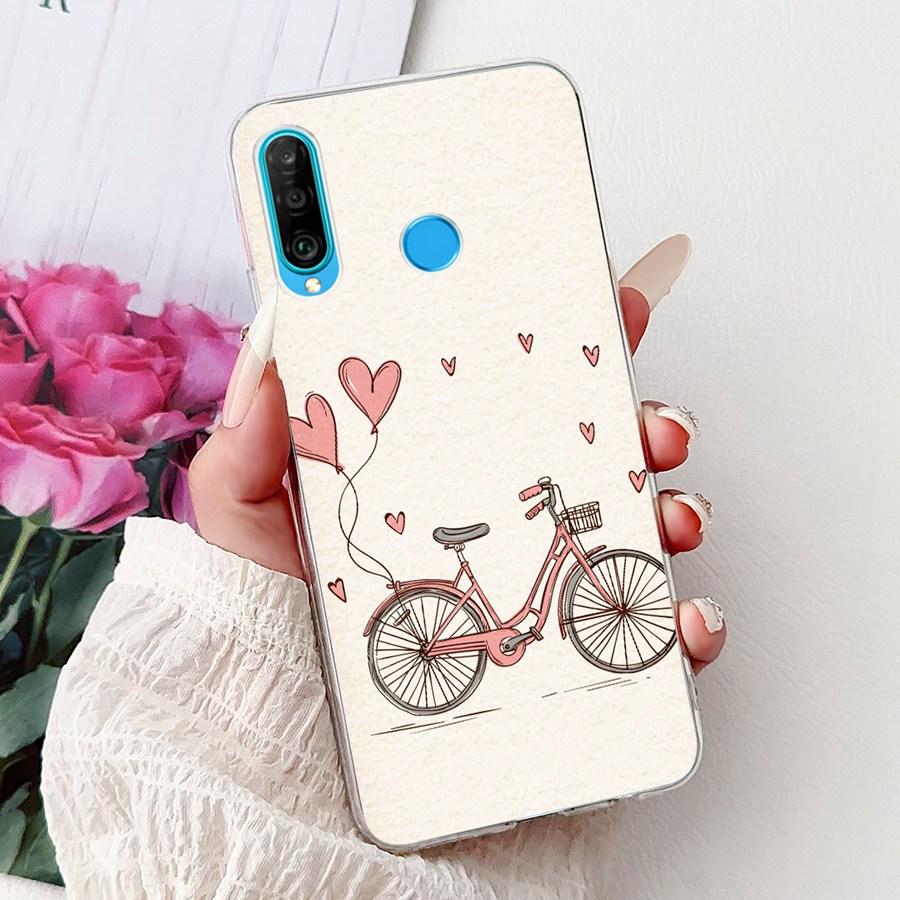

For Huawei P30 Lite Case Butterfly Flower Soft Silicon TPU Phone Cases For Huawei P30 P30Lite P30Pro P 30 Lite Pro Cover Huawei P30