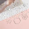 Elegant Irregular Flower Choker Necklace for Women Hollow Out Flower Beads