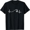 Surfer Surfing Wave Heartbeat T Shirt Gifts T-Shirt