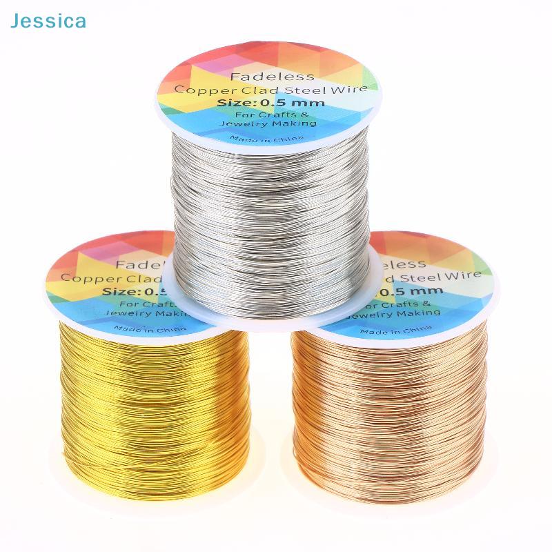 0.5mm Fadeless Copper Clad Steel Wire - Jewelry Making & Craft Wire in Gold, Silver & Rose Gold