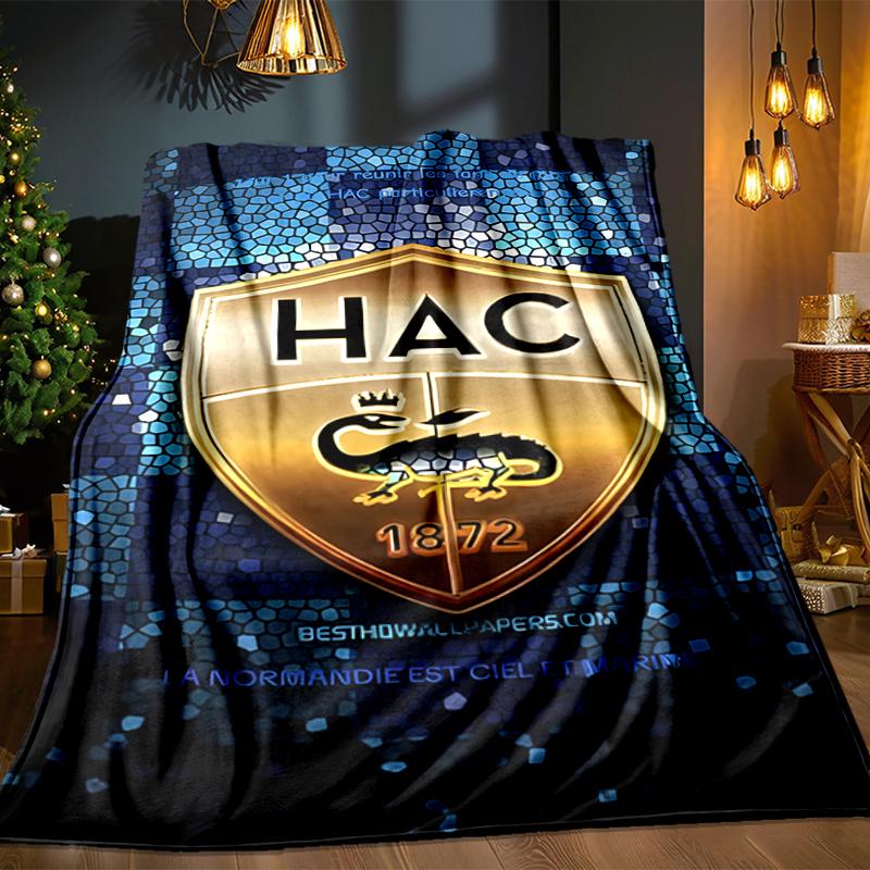 Havre Crest Blanket Lightweight Ideal Bedding Blanket Perfect for Travel, Camping, Living Rooms, Offices, Sofas, Fan Christmas gift