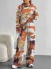 Dark Camouflage European And American Autumn And Winter Casual Long-Sleeved Suit Women'S Hooded Sweater And Trousers Two-Piece Set