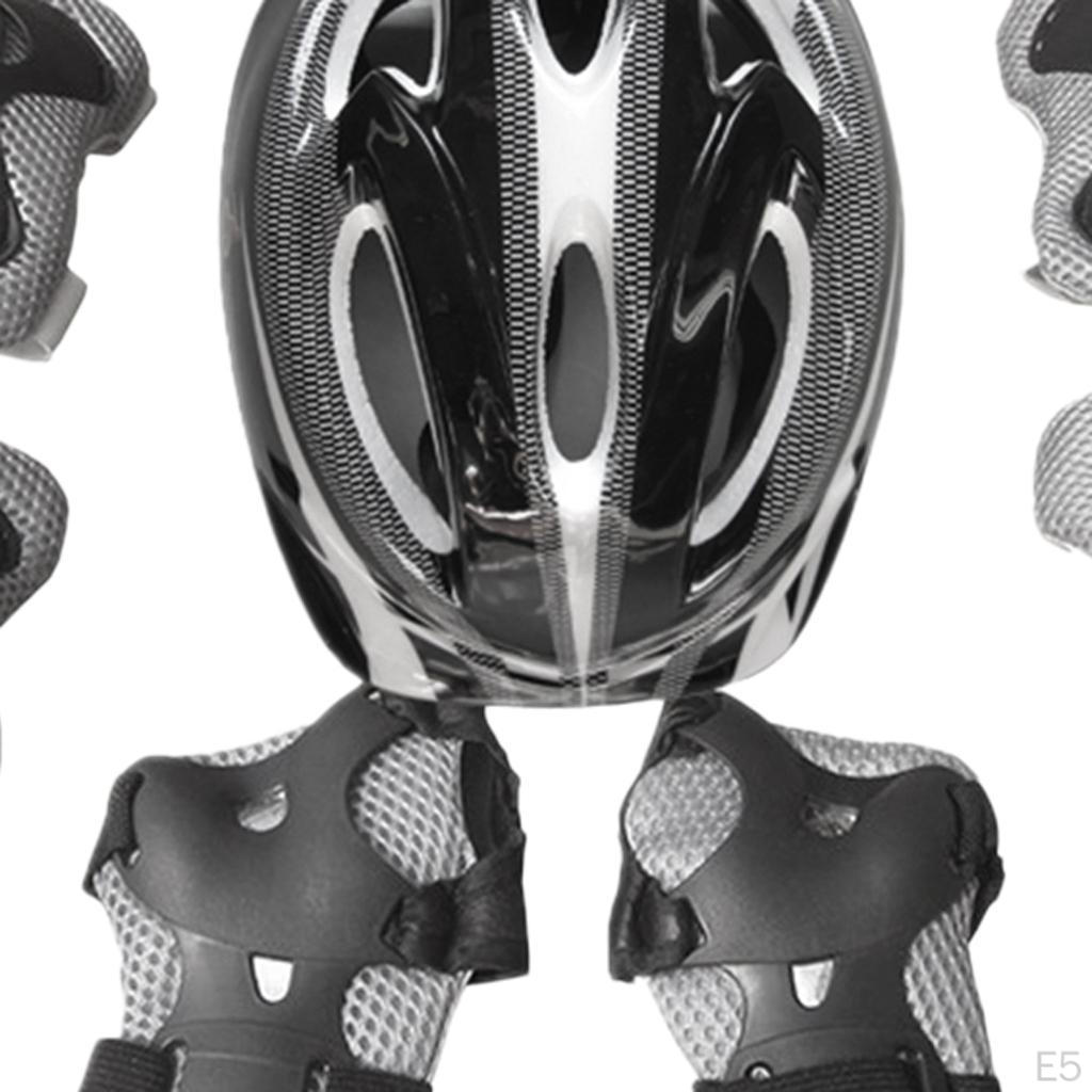 7 Pieces children roller Skating Helmet Knee Elbow Wrist Pads Set