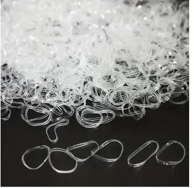 1000 Piezas Bandas Elásticas Transparentes para el Cabello Mini Gomas para el Pelo Trenzas Coletas Bandas para el Cabello Accesorios para el Cabello de Mujer
