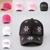 Alphabet Flower Embellished Baseball Cap With Adjustable Fit For Fashion Enthusiasts