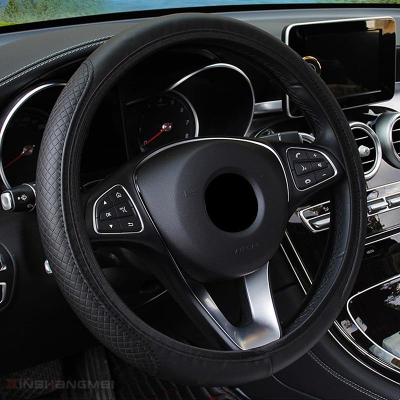 Four Seasons General Motors Steering Wheel Cover Non Slip Sweat Absorbent Fiber Leather Handle Cover Bread Off Road Pickup Sedan