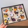 Handmade Halloween Hair Clips for Kids: Pumpkin, Ghost, Black Bat Bow, Party Accessories