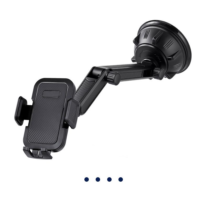 Telescopic Car Phone Holder with Suction Cup and Air Vent Mount