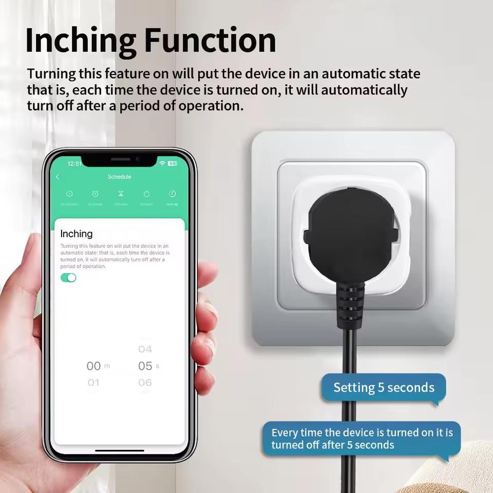 Zigbee 3.0 EU Smart Plug 16/20A with Metering, Alexa Compatible, Supports 3.0 Network Billing