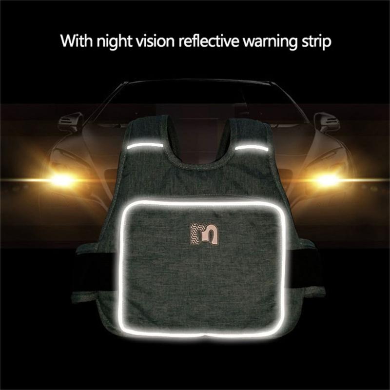 Upgrades Child Motorcycle Safety Harness Adjustable Kids Motorcycle Belt Reflective Breathable Strap for E-bike Durable