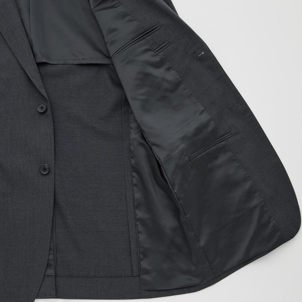 Uniqlo Japan Stretch Wool Jacket  Can Be Set Up 