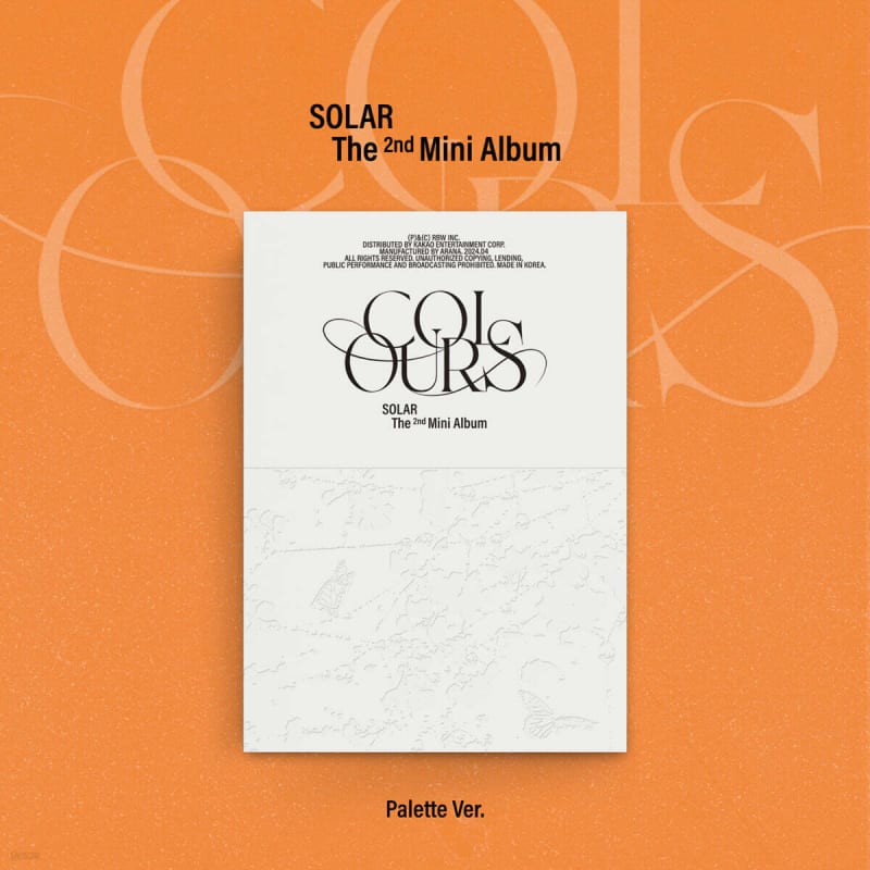 

SOLAR - 2nd Mini Album : COLOURS [Palette Ver.]
