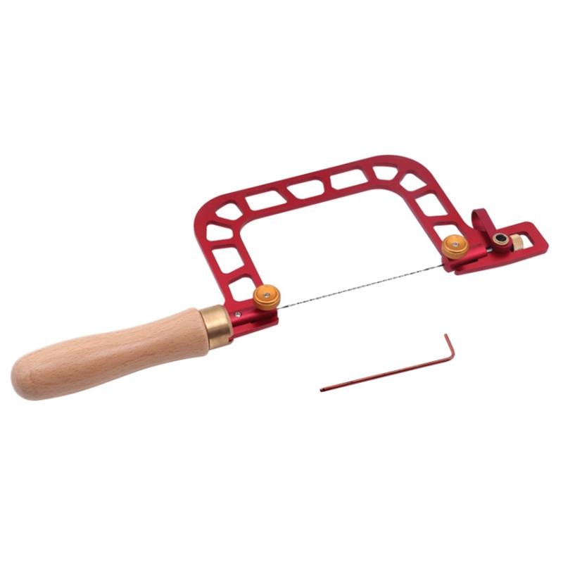 Seghetto da traforo Lavorazione del legno Disegno Sega a filo Telaio in lega di alluminio Sega curva con filo diamantato per Ceramica Erba Legno Taglio Accurato