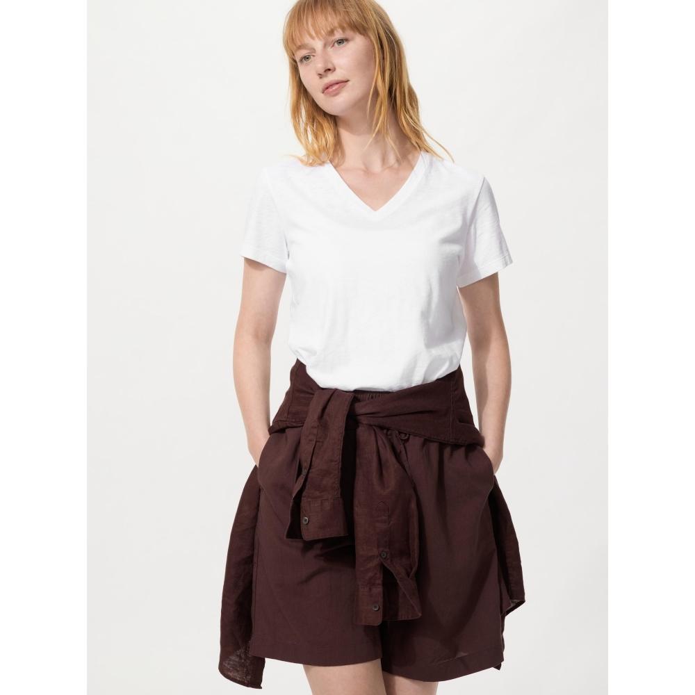 Uniqlo Japan Slub CoTTon V Neck T