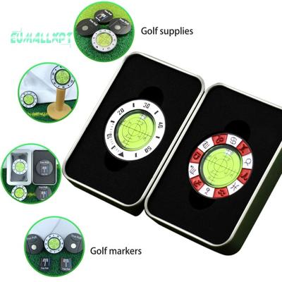 Golf Green Reader with Iron Box - Magnetic Ball Marker, High Precision Level Aid, Bubble Tool, Putting Training Accessories