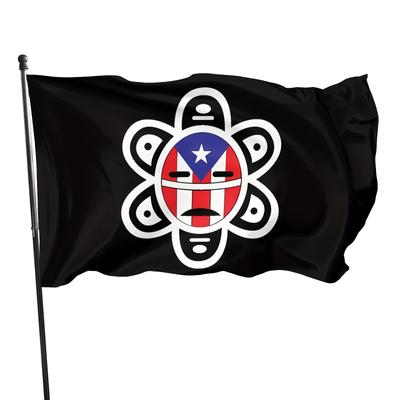1pc Multi-size Optional Puerto Rican Flag Pattern Outdoor Flag, Garden Landscape Flag