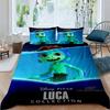 3D Printed Cute Disney Luca Duvet Cover and Pillowcase Set - Home Decor, Creative Plus Size Bedding Set