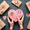 500Pcs Valentine's Day Stickers Heart Shape Sealing Labels 1 Inch Stickers Roll  Gift Packaging