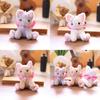 Bowknot Cat Plush Doll Pendant With Soft Material For Kids Room Decor And Gifts
