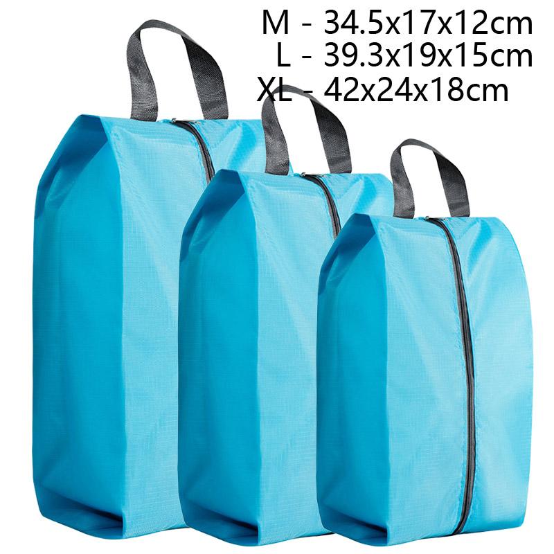 M L XL Dustproof Shoe Bag Travel Portable Nylon Shoe Bag with Sturdy Zipper Pouch Case Waterproof Shoes Storage Organizer Bags