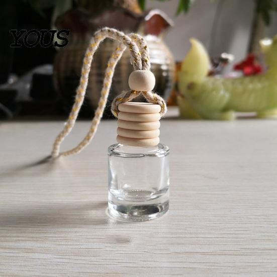 Indoor Aromatic Hanging Decor Car Perfume Bottle Pendant, Creative Air Freshener Diffuser Essential Oil for Vehicle, Portable Holder, Interior