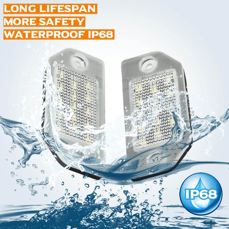 3B0943021 Auto Parts For VW PASSAT B5 1996 1997 1998 1999 2000 2001 Car Accessories 2Pcs LED Licence Plate Light Lamp