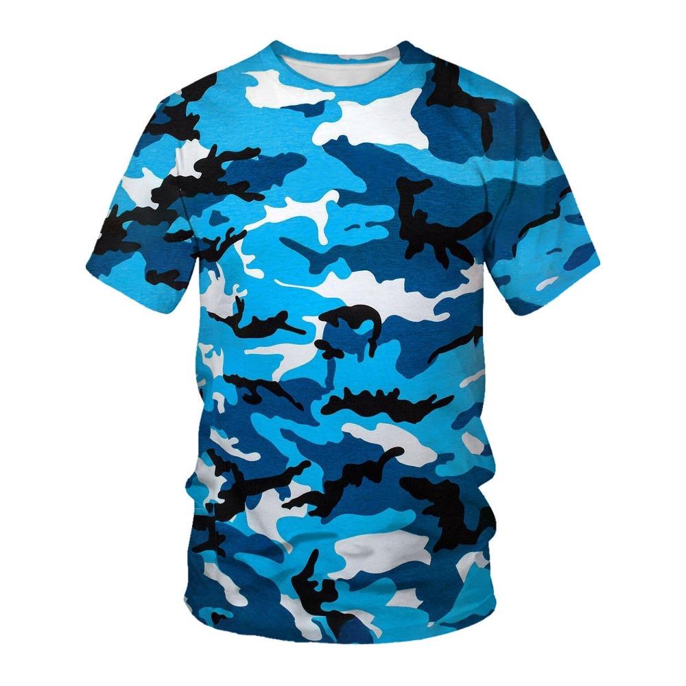 Men's T-shirt Round Neck 3D Men's Top