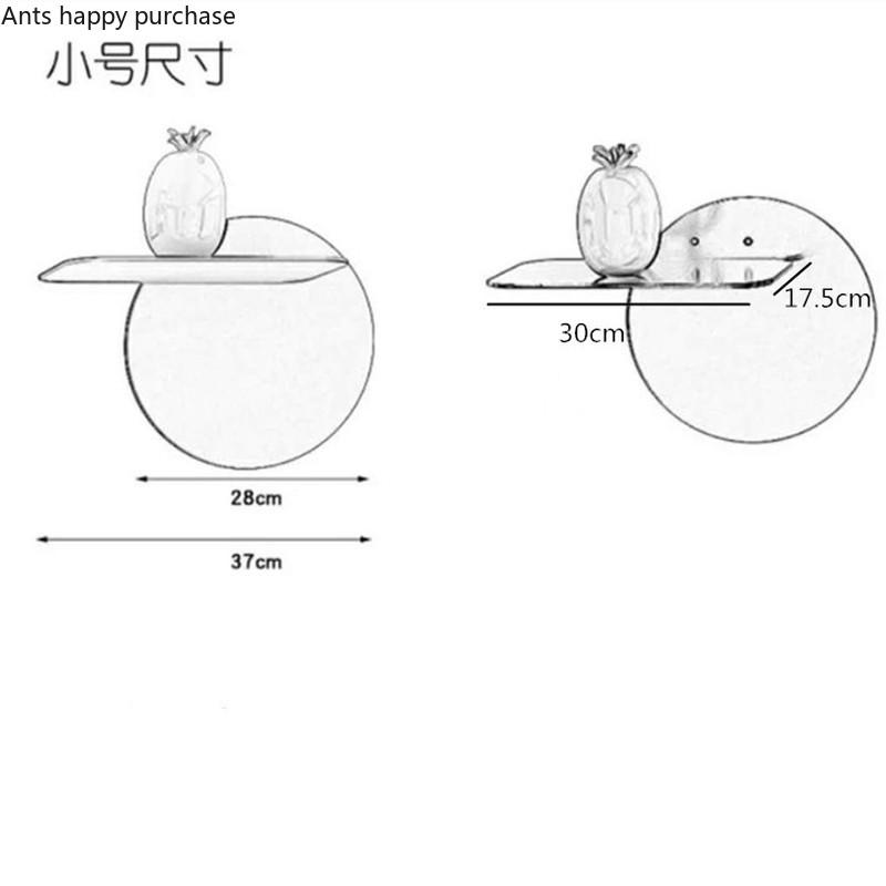Nordisches Wandregal Hintergrundregal Eisenkunst Dekoregal Wohnzimmer Wandhängende Ausstellung Zwei Etagen Lagerregal