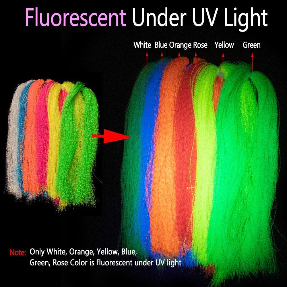 Holografisches Lametta Fliegenfischer-Lametta Kristall-Flash-Fasern Köderherstellungs-Material Assisthaken-Binden
