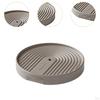Supporto per Vaso da Fiori con 4 Ruote Nascoste, Carrello Rotondo per Piante da Giardino, Interni,