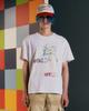 THEMUSEUMVISITOR Gallery Wording Overfit T-Shirt (White Melange)