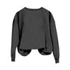 Damen Casual Fashion Bedruckte Langarm O-Ausschnitt Pullover Top Bluse