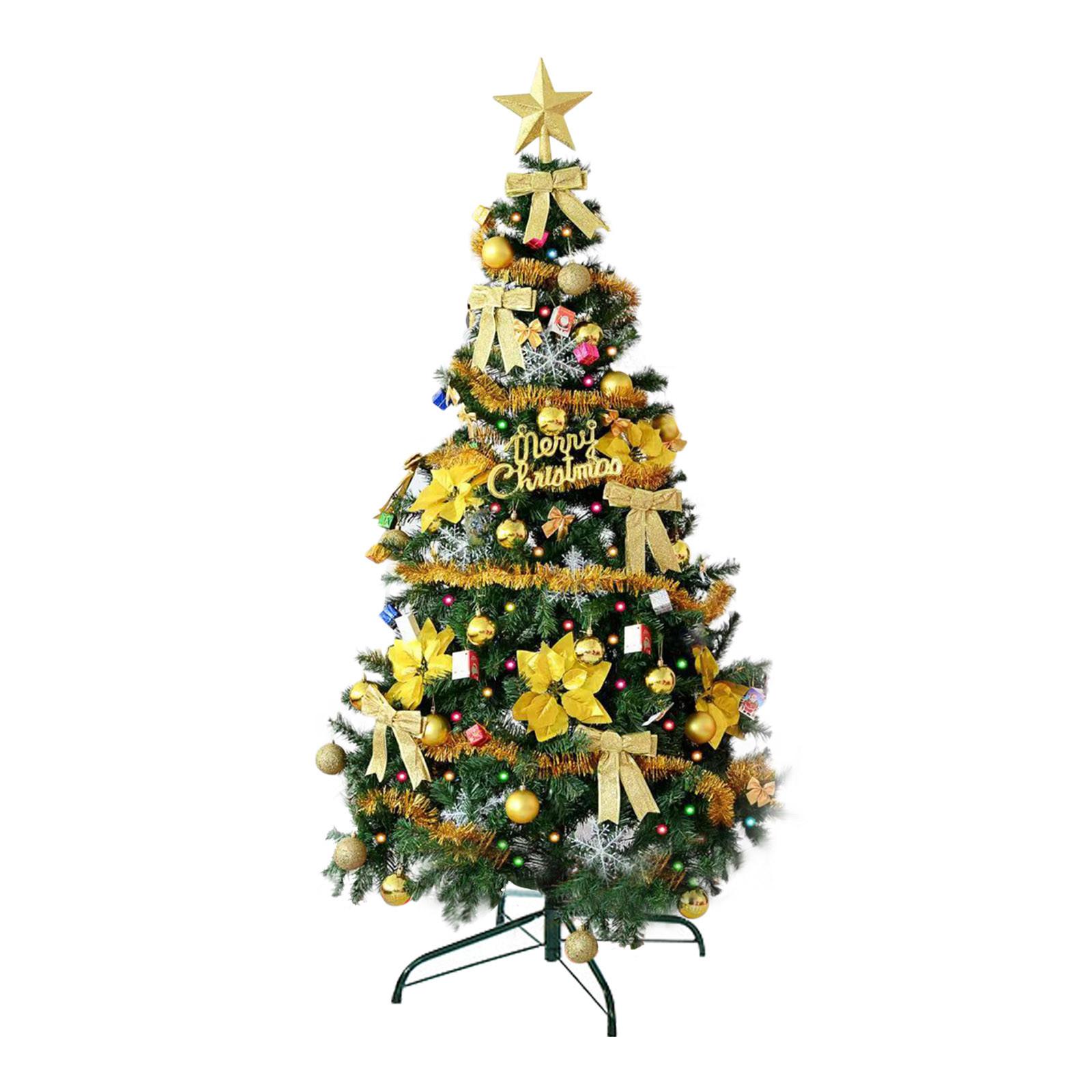 

Складная рождественская елка с несколькими украшениями для детей, для внутреннего и наружного украшения для рождественской вечеринки, сада, дома, легко собирается One Size