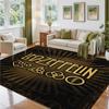 Led Zeppelin Design Crystal Velvet Rug Soft Decorative Mat for Bedroom Entrance
