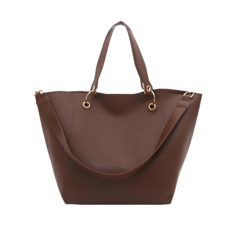 Bag Women's Bag New Retro Simple Bucket Bag Mother Bag Shoulder Handheld Women's Bag