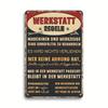 Vintage Workshop Metal Tin Signs Home Decor Wall Art 8x12 Inches