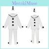 Costum Cosplay Pierrot Cloun Horror cu Stil Elegant pentru Adulți și Evenimente Cosplay
