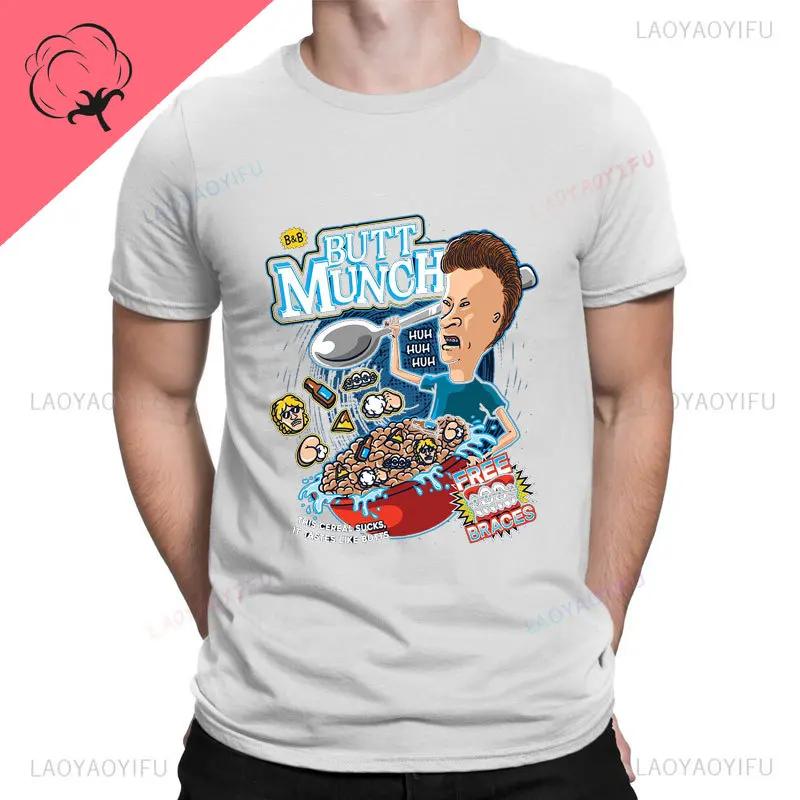 Funny Beavis and Butthead Youth Graphic Tshirt Women Men Cotton Summer Tops Boy Clothes Harajuku Regular Short Sleeve Loungewear