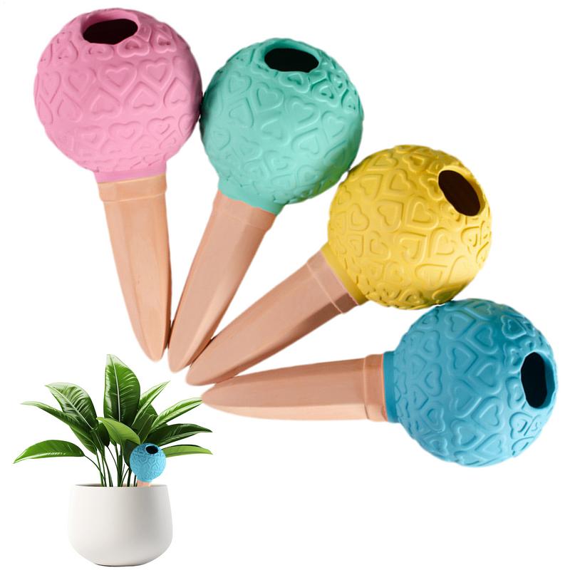 

Plant Waterer Spikes 4-Pieces Automatic Watering Globes System For Flower Pot Gardening Irrigation Spikes For Home Balcony United States