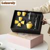 Lemon Yellow Eggshell China Tea Set Complete Set Antique Tea Ceremony Set Teapot and Tea Cup Set Tableware Supplies Decoration