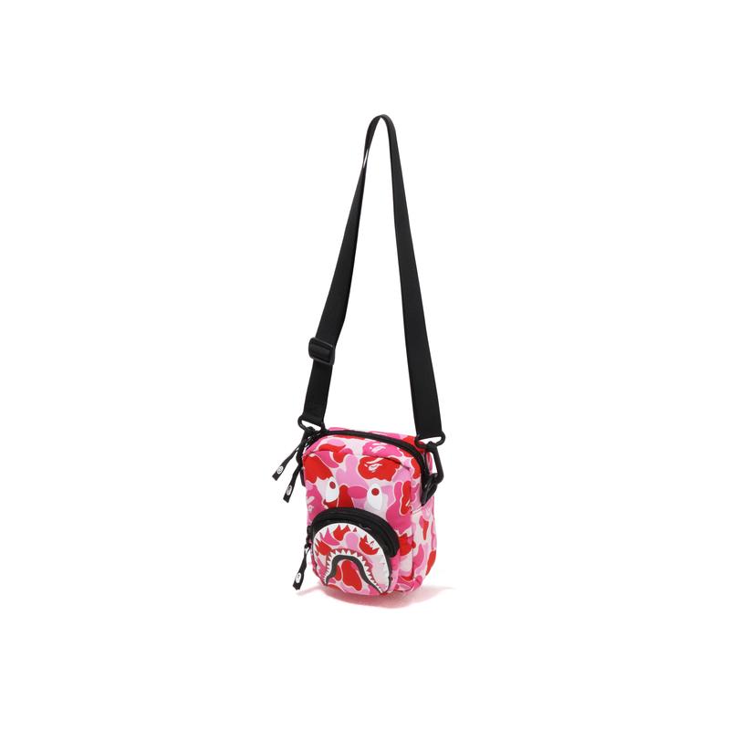A Bathing Ape All Over Camouflage Shark Print Nylon Crossbody Bag Unisex bags Multicolor 0ZXBGM190012N