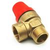 Brass Automatic Drain Valve Wall-mounted with Meter Solar Safety Valve 3/5/6 Bar Pressure Valve Boiler Water Heater Supporting