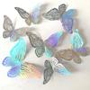 24Pcs Hollow 3D Butterfly Wall Sticker for Wedding Decoration Living Room Window HomeDecor DIY 3D Colorful Butterflies Stickers